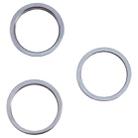 3 PCS Rear Camera Glass Lens Metal Outside Protector Hoop Ring for iPhone 13 Pro Max(Blue) - 1