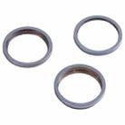3 PCS Rear Camera Glass Lens Metal Outside Protector Hoop Ring for iPhone 13 Pro Max(Blue) - 2