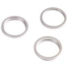 3 PCS Rear Camera Glass Lens Metal Outside Protector Hoop Ring for iPhone 13 Pro Max(White) - 2