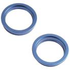2 PCS Rear Camera Glass Lens Metal Outside Protector Hoop Ring for iPhone 13 mini(Blue) - 2