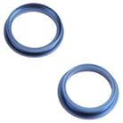 2 PCS Rear Camera Glass Lens Metal Outside Protector Hoop Ring for iPhone 13 mini(Blue) - 3