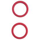 2 PCS Rear Camera Glass Lens Metal Outside Protector Hoop Ring for iPhone 13 mini(Red) - 1