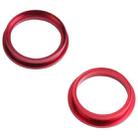 2 PCS Rear Camera Glass Lens Metal Outside Protector Hoop Ring for iPhone 13 mini(Red) - 3