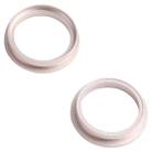 2 PCS Rear Camera Glass Lens Metal Outside Protector Hoop Ring for iPhone 13 mini(White) - 3