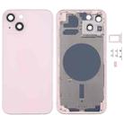 Back Housing Cover with SIM Card Tray & Side  Keys & Camera Lens for iPhone 13(Pink) - 1
