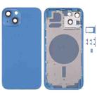 Back Housing Cover with SIM Card Tray & Side  Keys & Camera Lens for iPhone 13(Blue) - 1