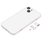 Back Housing Cover with SIM Card Tray & Side  Keys & Camera Lens for iPhone 13(White) - 2