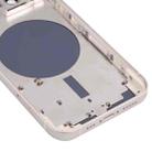 Back Housing Cover with SIM Card Tray & Side  Keys & Camera Lens for iPhone 13(White) - 5