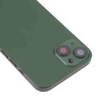 For iPhone 13 Battery Back Cover with Side Keys & Card Tray & Power + Volume Flex Cable & Wireless Charging Module(Green) - 4