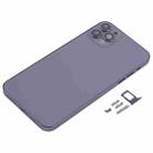 Back Cover with Appearance Imitation of iP13 Pro Max for iPhone 11 Pro Max(Purple) - 2