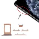 SIM Card Tray + Side Key for iPhone 11 Pro / 11 Pro Max(Gold) - 1