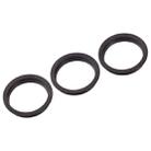 3 PCS Rear Camera Glass Lens Metal Protector Hoop Ring for iPhone 11 Pro & 11 Pro Max(Grey) - 4