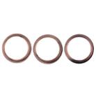 3 PCS Rear Camera Glass Lens Metal Protector Hoop Ring for iPhone 11 Pro & 11 Pro Max(Gold) - 2