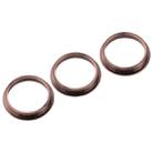 3 PCS Rear Camera Glass Lens Metal Protector Hoop Ring for iPhone 11 Pro & 11 Pro Max(Gold) - 3