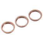 3 PCS Rear Camera Glass Lens Metal Protector Hoop Ring for iPhone 11 Pro & 11 Pro Max(Gold) - 4