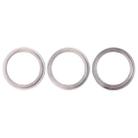 3 PCS Rear Camera Glass Lens Metal Protector Hoop Ring for iPhone 11 Pro & 11 Pro Max(Silver) - 2