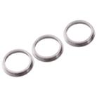 3 PCS Rear Camera Glass Lens Metal Protector Hoop Ring for iPhone 11 Pro & 11 Pro Max(Silver) - 3