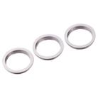 3 PCS Rear Camera Glass Lens Metal Protector Hoop Ring for iPhone 11 Pro & 11 Pro Max(Silver) - 4