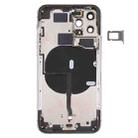 Battery Back Cover (with Side Keys & Card Tray & Power + Volume Flex Cable & Wireless Charging Module) for iPhone 11 Pro(Black) - 3