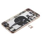 Battery Back Cover Assembly (with Side Keys & Power Button + Volume Button Flex Cable & Wireless Charging Module & Motor & Charging Port & Speaker Ringer Buzzer & Card Tray & Camera Lens Cover) for iPhone 11 Pro(Gold) - 3