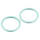2 PCS Rear Camera Glass Lens Metal Protector Hoop Ring for iPhone 12 Mini(Green) - 3
