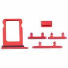 SIM Card Tray + Side Keys for iPhone 12 Mini(Red) - 2