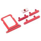 SIM Card Tray + Side Keys for iPhone 12 Mini(Red) - 4