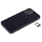Battery Back Cover (with Side Keys & Card Tray & Power + Volume Flex Cable & Wireless Charging Module) for iPhone 12 Mini(Black) - 2