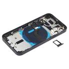 Battery Back Cover (with Side Keys & Card Tray & Power + Volume Flex Cable & Wireless Charging Module) for iPhone 12 Mini(Black) - 3