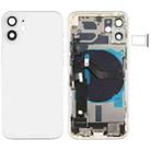Battery Back Cover Assembly (with Side Keys & Speaker Ringer Buzzer & Motor & Camera Lens & Card Tray & Power Button + Volume Button + Charging Port & Wireless Charging Module) for iPhone 12 Mini(White) - 1