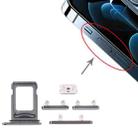 SIM Card Tray + SIM Card Tray + Side Keys for iPhone 12 Pro Max(Graphite) - 1