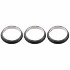 3 PCS Rear Camera Glass Lens Metal Protector Hoop Ring for iPhone 12 Pro Max(Graphite) - 4