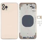 Back Housing Cover with Appearance Imitation of iP12 Pro Max for iPhone XS Max(Gold) - 1