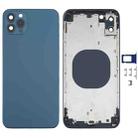 Back Housing Cover with Appearance Imitation of iP12 Pro Max for iPhone XS Max(Blue) - 1