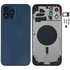 Back Housing Cover with SIM Card Tray & Side keys & Camera Lens for iPhone 12 Pro Max(Blue) - 1