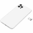 Back Housing Cover with Appearance Imitation of iP12 Pro Max for iPhone XS Max (with SIM Card Tray & Side Keys & Power + Volume Flex Cable & Wireless Charging Module & Charging Port Flex Cable & Vibrating Motor & Loudspeaker)(White) - 2