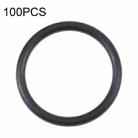 100 PCS Rear Camera Waterproof Rings for iPhone X-12 Pro Max (Black) - 1