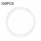 100 PCS Rear Camera Waterproof Rings for iPhone X-12 Pro Max (White) - 1