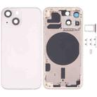Back Housing Cover with SIM Card Tray & Side  Keys & Camera Lens for iPhone 13 Mini(White) - 1