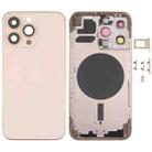 Back Housing Cover with SIM Card Tray & Side  Keys & Camera Lens for iPhone 13 Pro(Gold) - 1