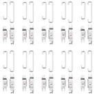10 Sets Power/Volume Internal Badge Holder and U Spring Hooks for iPhone X-13 Pro Max - 1
