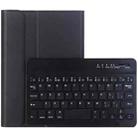 For iPad Mini 4 Ultra-thin ABS Bluetooth Keyboard Horizontal Flip Leather Tablet Case with Holder(Black) - 1