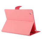 GOOSPERY FANCY DIARY for iPad 4 / 3 / 2 Cross Texture Leather Case with Holder & Card slots & Wallet (Pink) - 1