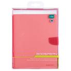 GOOSPERY FANCY DIARY for iPad 4 / 3 / 2 Cross Texture Leather Case with Holder & Card slots & Wallet (Pink) - 7