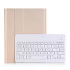 A02 for iPad 4 / 3 / 2 Universal Ultra-thin ABS Horizontal Flip Tablet Case + Bluetooth Keyboard(Gold) - 7