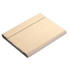 A02 for iPad 4 / 3 / 2 Universal Ultra-thin ABS Horizontal Flip Tablet Case + Bluetooth Keyboard(Gold) - 8