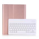 A02 for iPad 4 / 3 / 2 Universal Ultra-thin ABS Horizontal Flip Tablet Case + Bluetooth Keyboard(Rose Gold) - 7