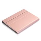 A02 for iPad 4 / 3 / 2 Universal Ultra-thin ABS Horizontal Flip Tablet Case + Bluetooth Keyboard(Rose Gold) - 8