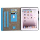 For iPad 4 / 3 / 2 Painting Bulldog Pattern Horizontal Flip Leather Case with Holder & Wallet & Card Slots & Pen Slot - 4