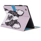 For iPad 4 / 3 / 2 Painting Bulldog Pattern Horizontal Flip Leather Case with Holder & Wallet & Card Slots & Pen Slot - 6